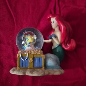 Disney Ariel Snow Globe with Red and Blue Accents